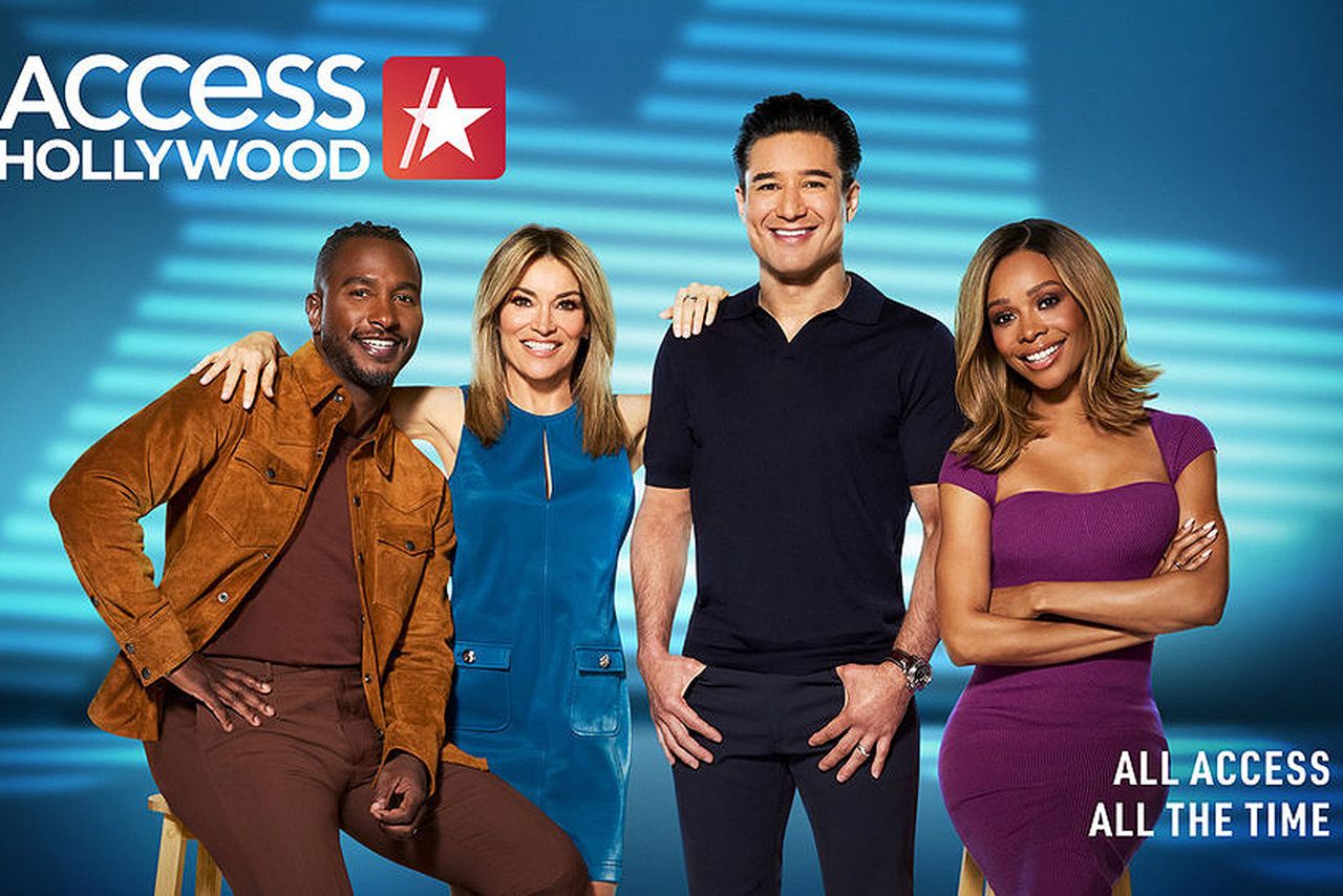 Scott Evans, Kit Hoover, Mario Lopez and Zuri HallCredit: NBCUniversal Syndication Studios