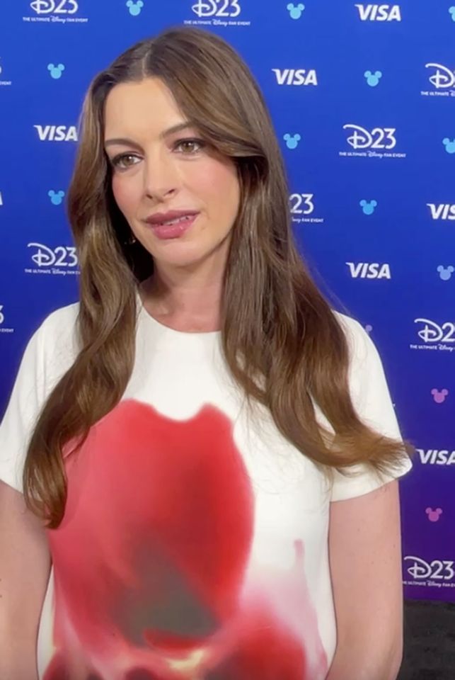 Anne Hathaway on the red carpet at the 2026 Disney Legends Awards