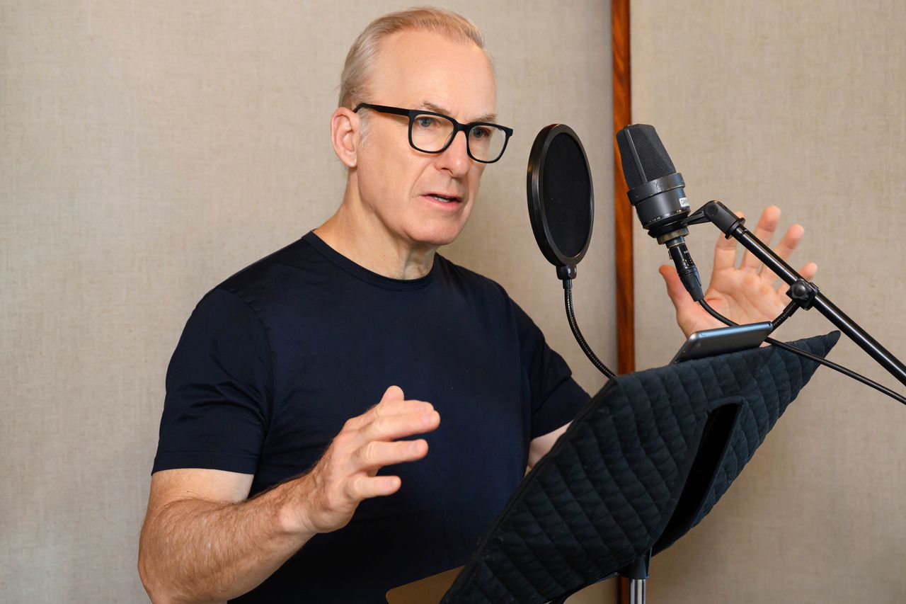 Bob Odenkirk recording the ‘Roll the Calls’ audiobookCredit: Lorenzo Bevilaqua/Penguin Random House