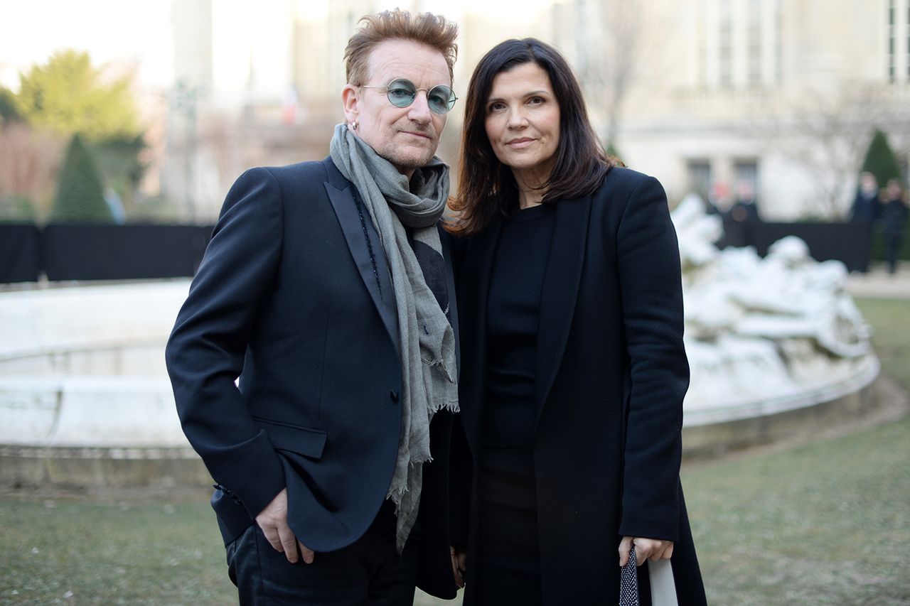 Bono and Ali Hewson attend the Dior Homme Menswear Fall/Winter 2017-2018 show as part of Paris Fashion Week on January 21, 2017 in Paris, France. Bono and Ali Hewson in 2017Credit: Vanni Bassetti/Getty