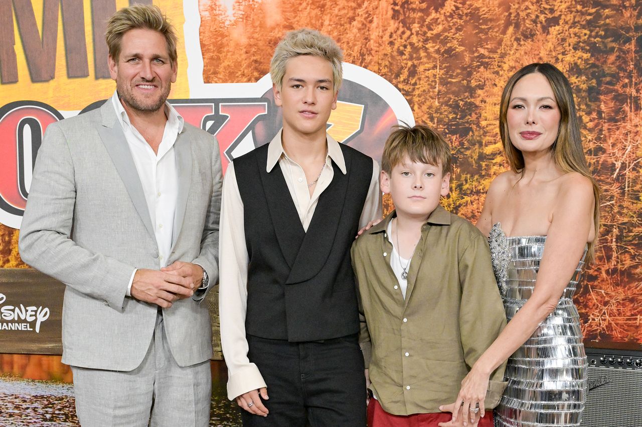 Curtis Stone, Hudson Stone, Emerson Stone and Lindsay PriceCredit: Gilbert Flores/Variety via Getty
