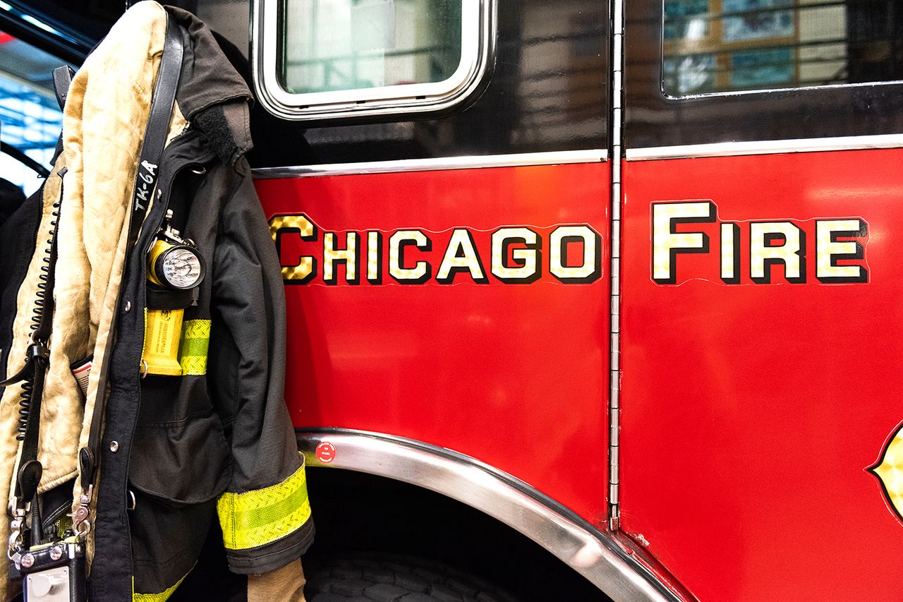 Stock photo of a fire truck at the Chicago Fire Department Chicago Fire DepartmentCredit: Getty Stock Images