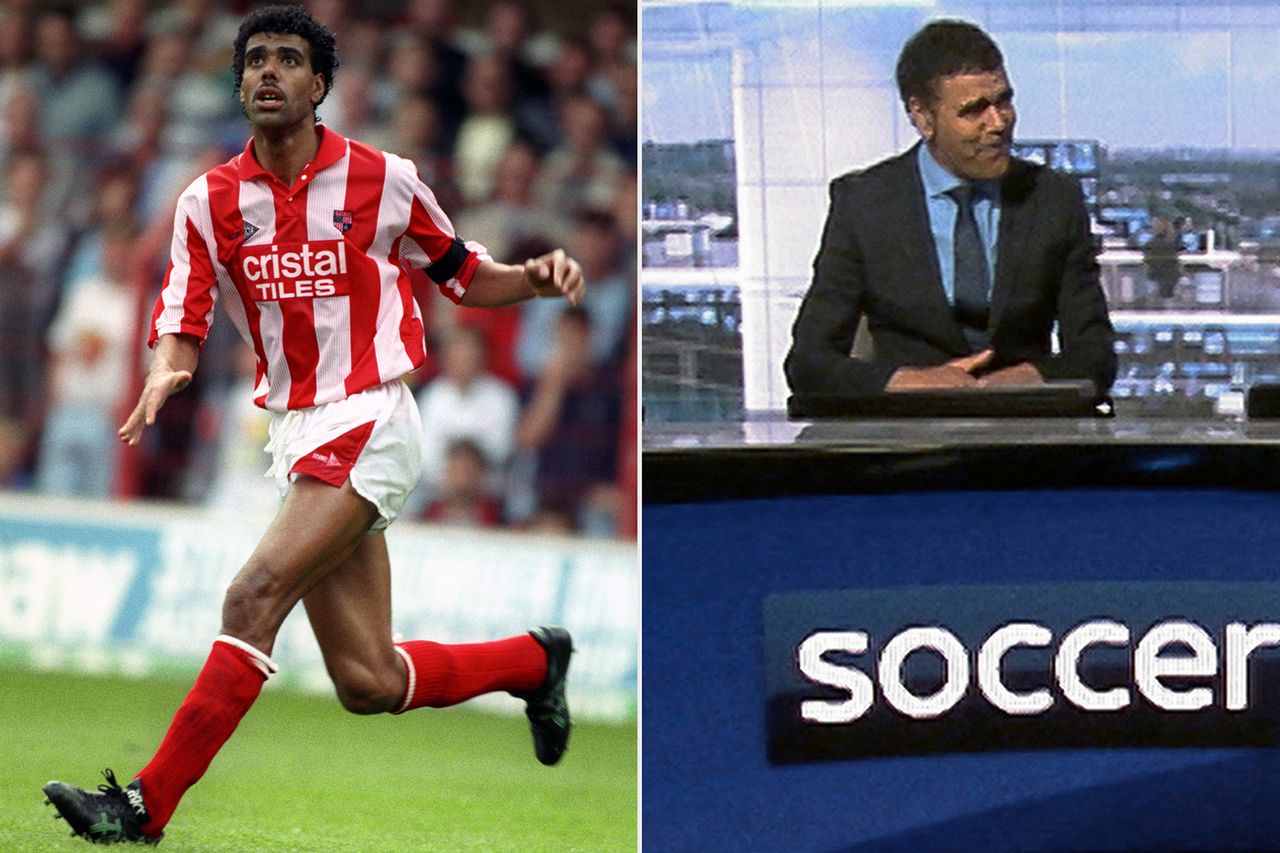 Chris Kamara on Ted Lasso Chris Kamara; Chris Kamara on ‘Ted Lasso’Credit: Neal Simpson/EMPICS via Getty; Apple TV