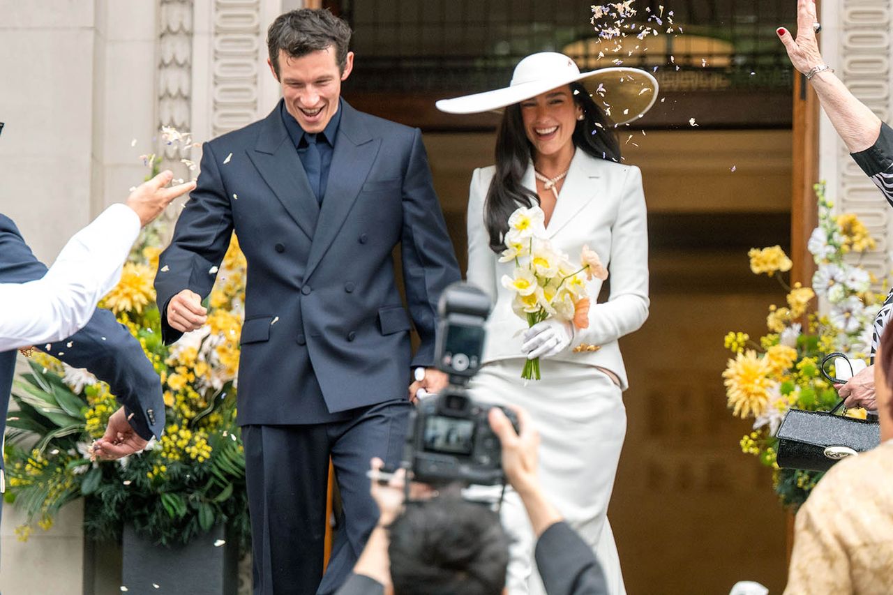 Dua Lipa and Callum Turner at their wedding in LondonCredit: Daily Mail / Shutterstock