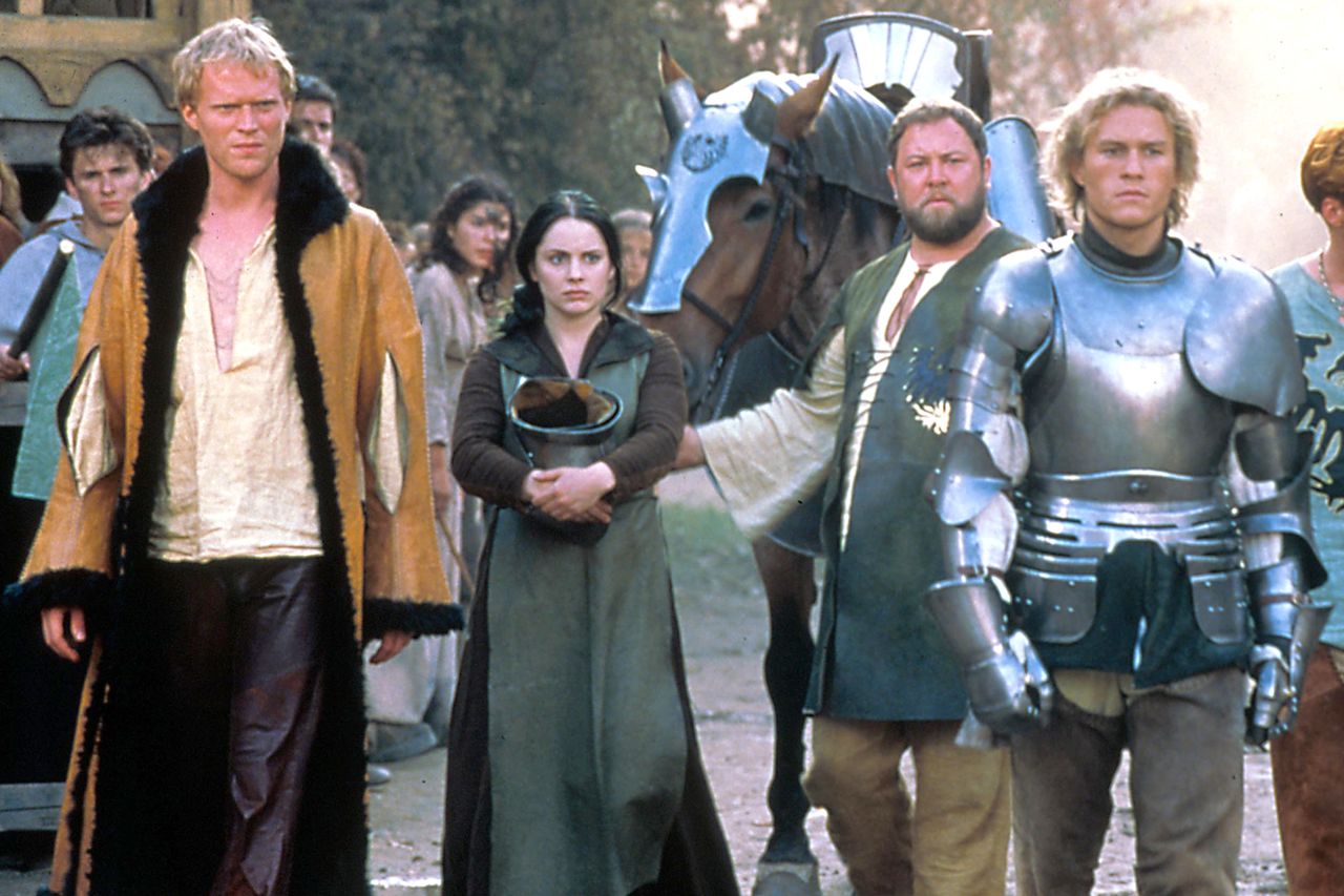 ‘A Knight’s Tale,’ starring Paul Bettany, Laura Fraser, Mark Addy and Heath LedgerCredit: Moviestore/Shutterstock