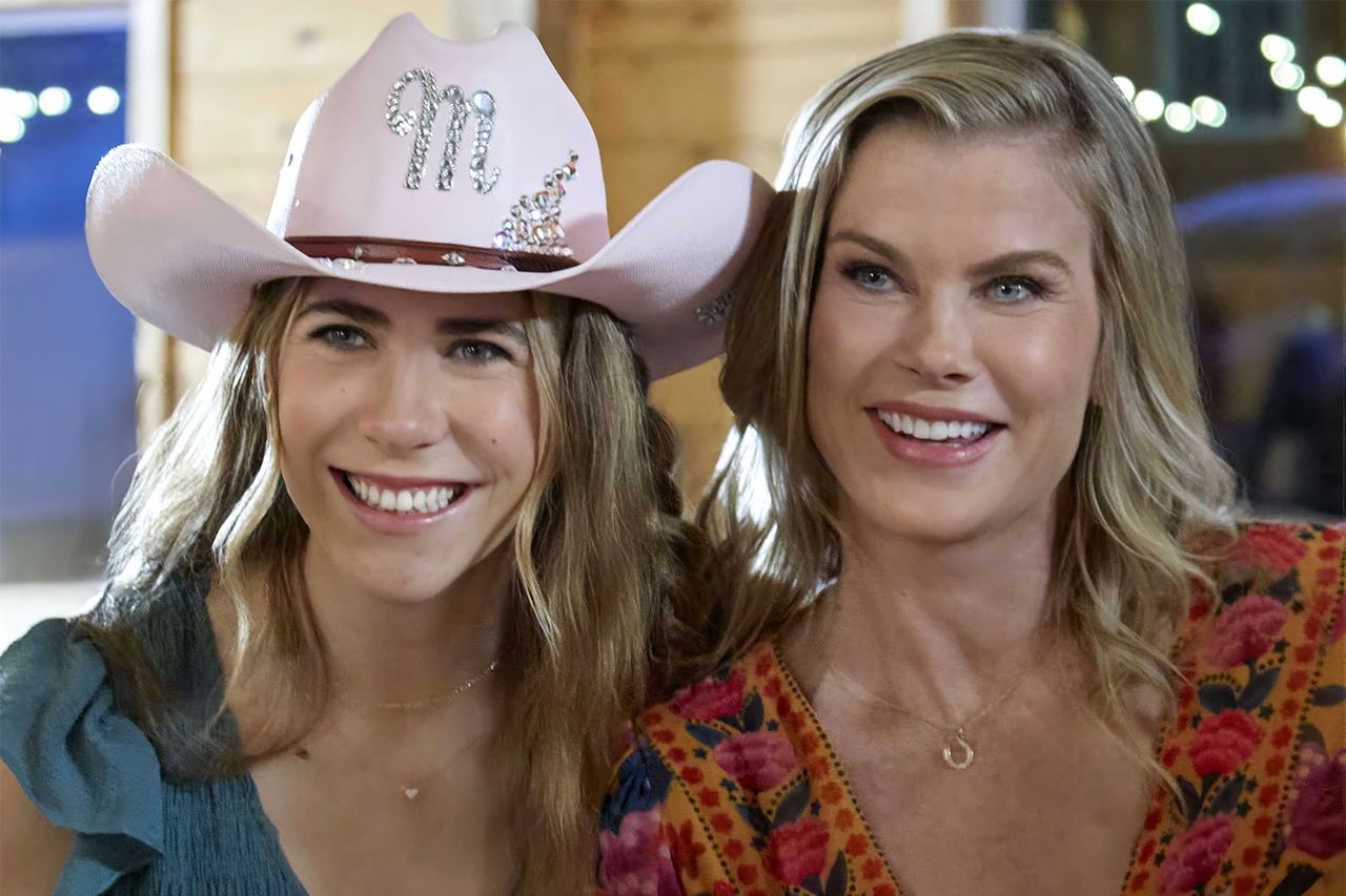 Alison Sweeney and her daughter Megan in ‘Romance at Hope Ranch’ on the Hallmark ChannelCredit: Hallmark Media