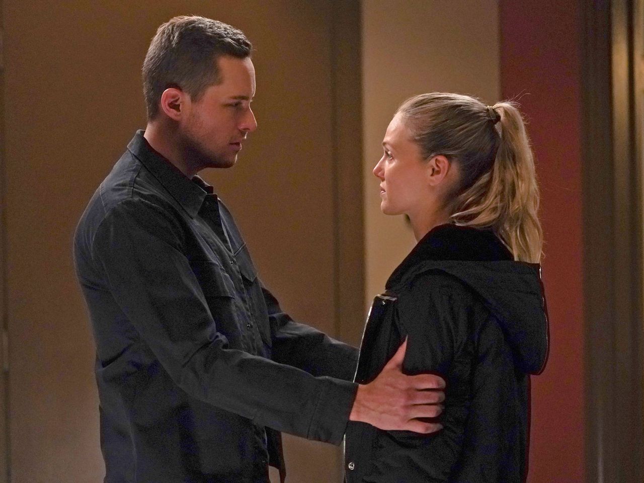 Jesse Lee Soffer as Jay Halstead and Tracy Spiridakos as Hailey Upton on ‘Chicago P.D.’ in 2021Credit: Lori Allen/NBC/NBCU Photo Bank via Getty Images