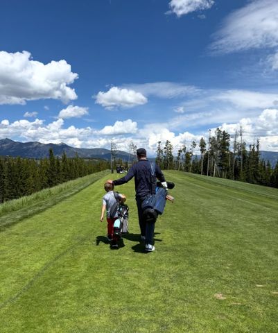 Justin Timberlake golfing with one of his sons. Justin Timberlake with his sonCredit: Justin Timberlake/Instagram