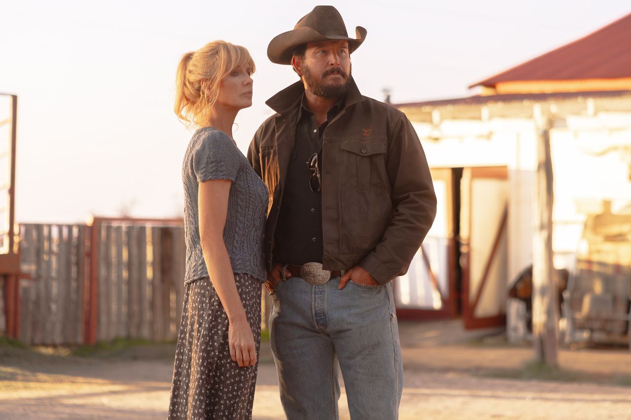 Kelly Reilly as Beth Dutton (left) and Cole Hauser as Rip Wheeler in ‘Dutton Ranch’Credit: Emerson Miller/Paramount+