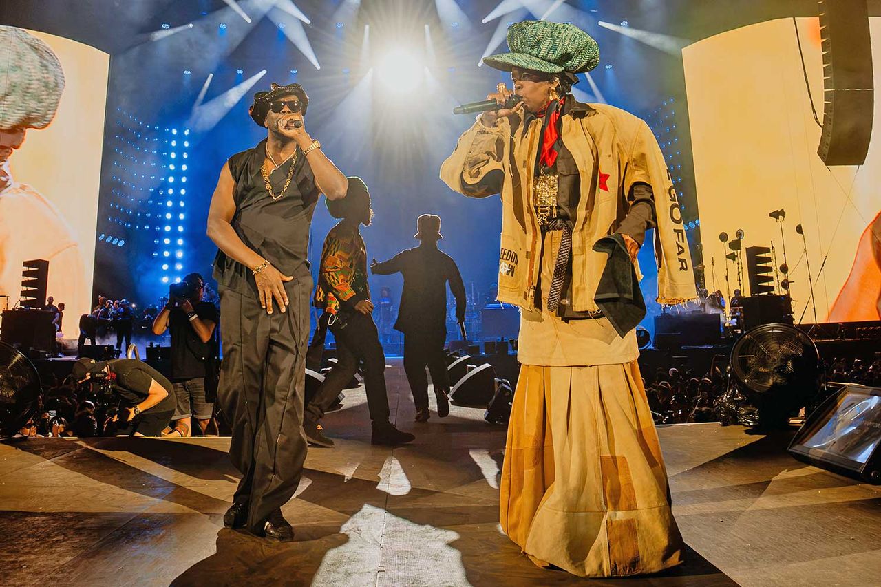 Lauryn Hill and Wyclef Jean at Diaspora Calling!Credit: Calder Taylor