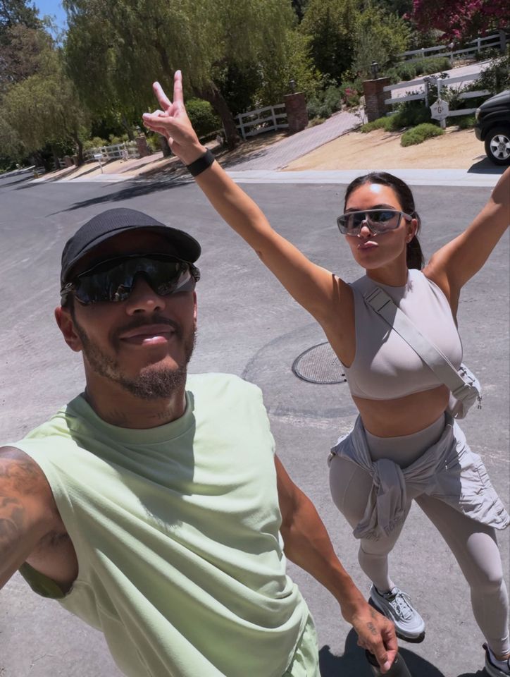 Lewis Hamilton and Kim KardashianCredit: Lewis Hamilton/Instagram