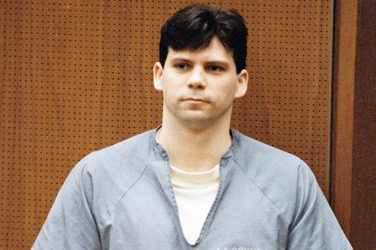 Lyle Menendez during the trial of the Menendez brothers in Los Angeles on March 9, 1994Credit: Ted Soqui/Sygma/Getty