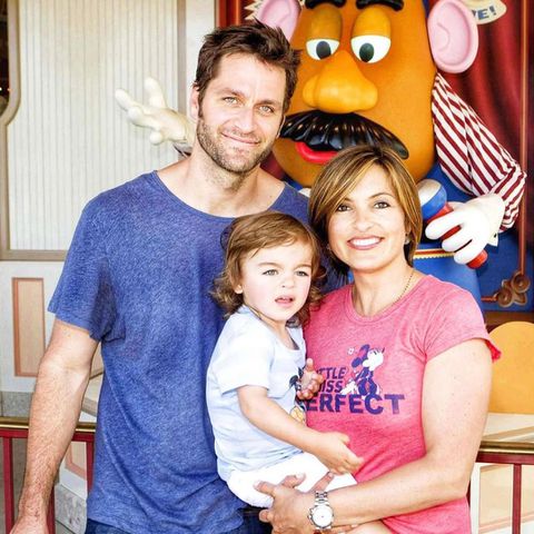 Mariska Hargitay and Peter Hermann pose with one of their sonsCredit: Mariska Hargitay/Instagram