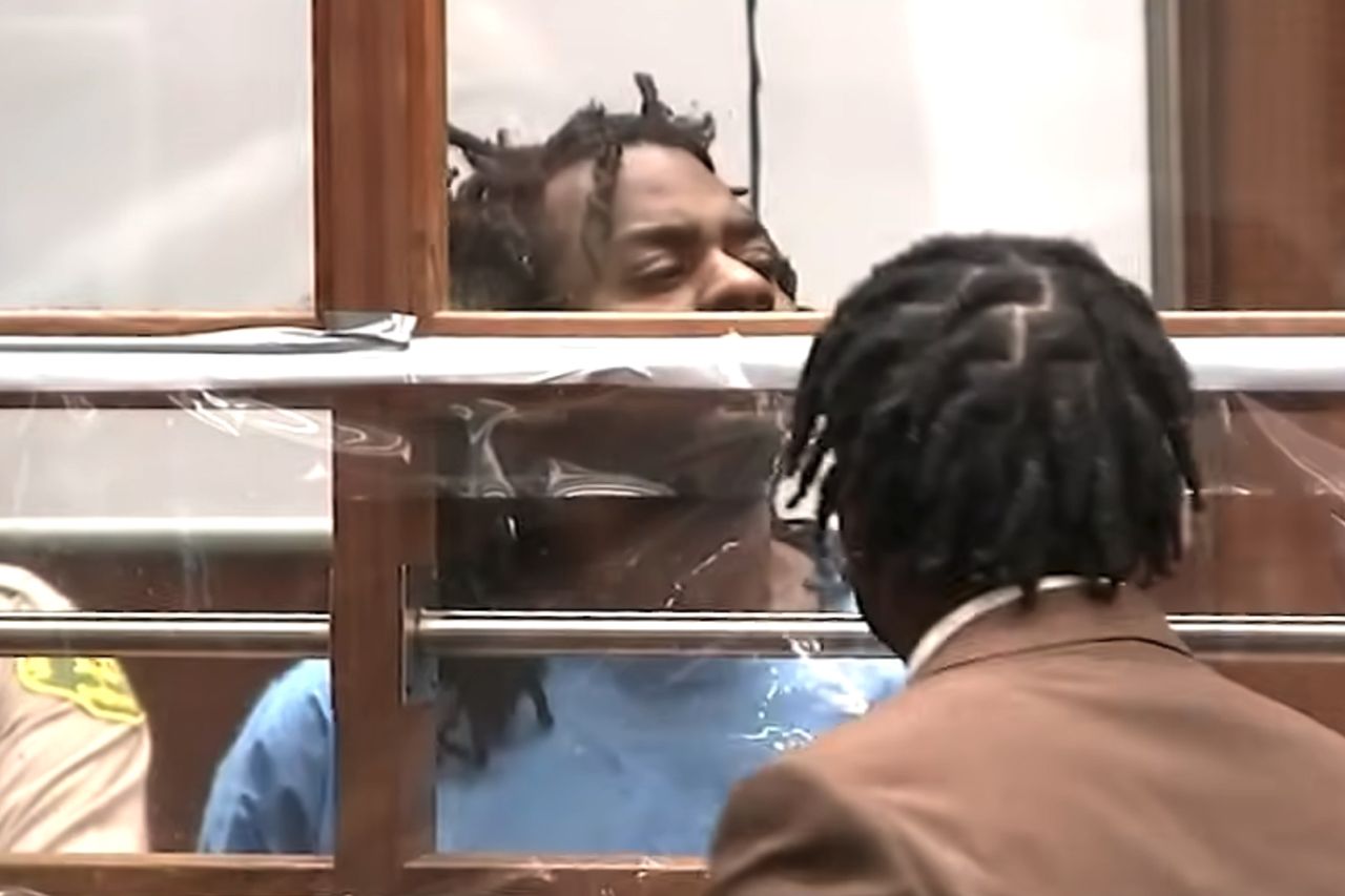 Micah Sykes appeared in a downtown Los Angeles courtroomCredit: ABC7/YouTube
