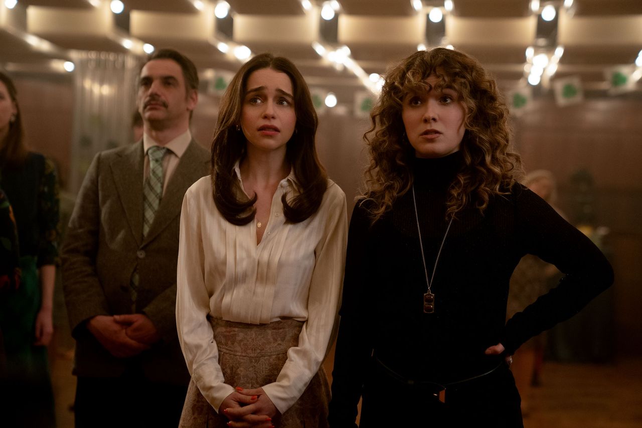 Emilia Clarke as Bea and Haley Lu Richardson as Twila in ‘Ponies’Credit: Katalin Vermes/PEACOCK