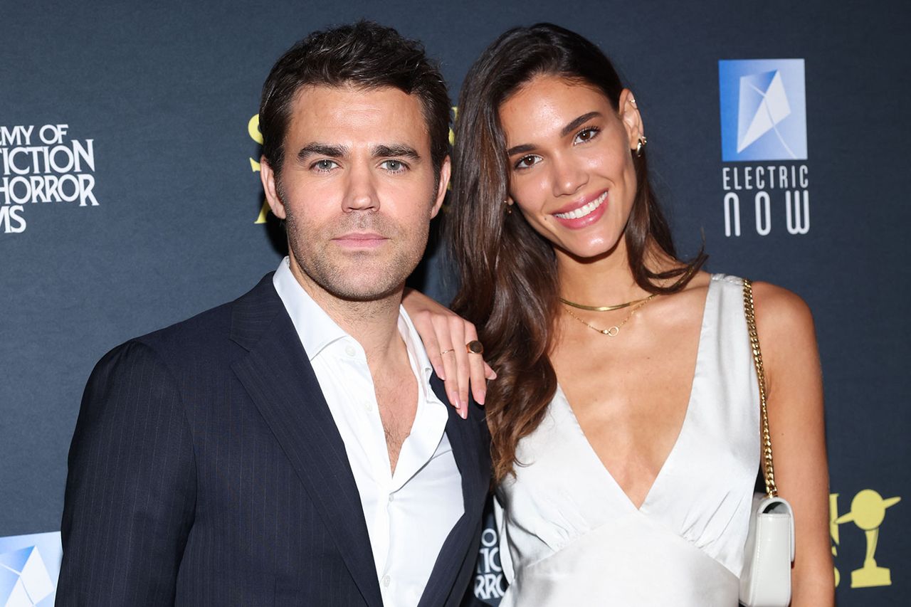 Paul Wesley and Natalie Kuckenburg in February 2024Credit: Victoria Sirakova/Getty