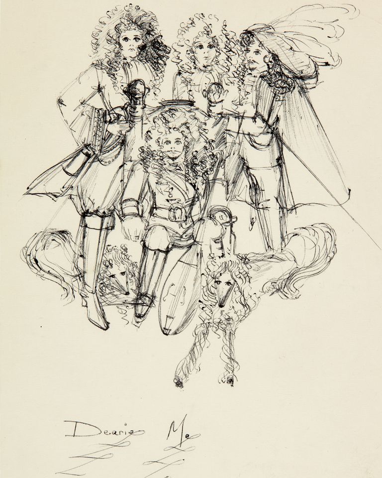 Freddie Mercury’s sketch of QueenCredit: Various Queen rights holders and Mary Austin