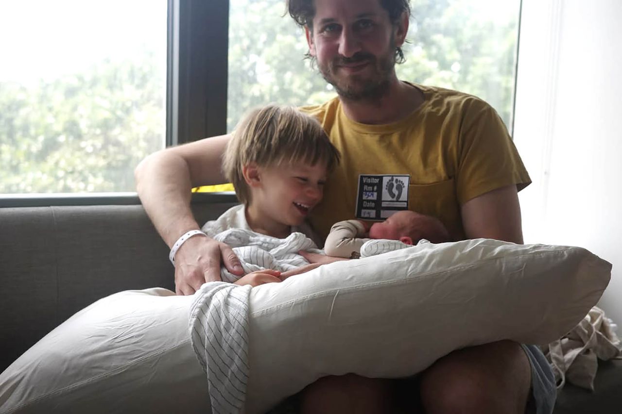 Ruby Stewart Welcomes Baby No. 2 Ruby Stewart’s fiancé Jake Kalick with their sons Otis and LeviCredit: Ruby Stewart/Instagram