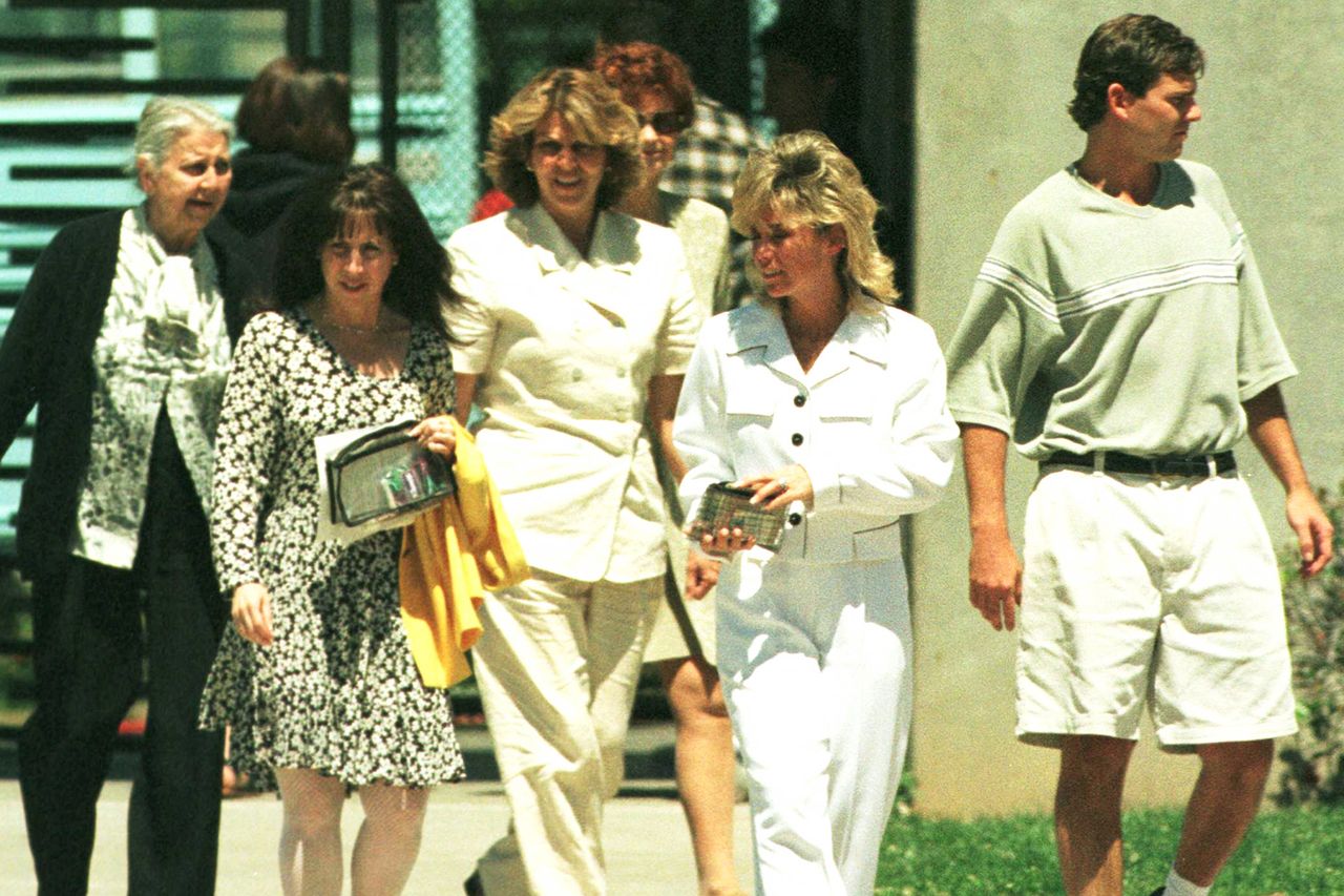 Tammi Saccoman is photographed at Folsom State Prison in California on June 6, 1999, the day she was set to marry Erik Menendez in a jailhouse ceremonyCredit: Chris Morton/Getty