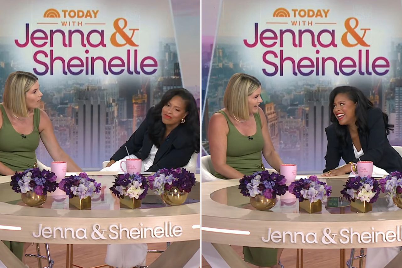 Jenna Bush Hager and Sheinelle Jones on “Today with Jenna and Sheinelle.”Credit: NBC (2)