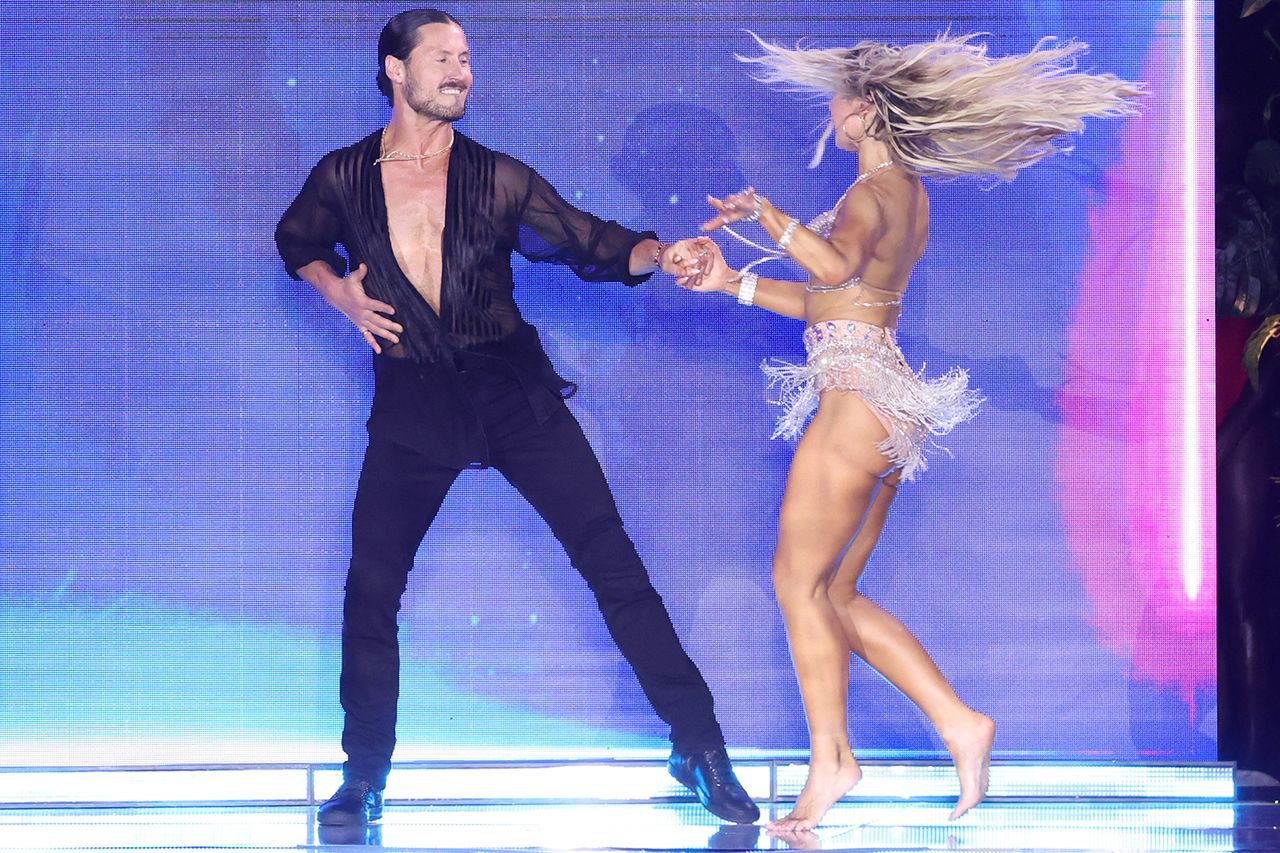 Emma Slater and Val Chmerkovskiy perform during the ‘Sports Illustrated Swimsuit’ Runway Show on May 30Credit: John Parra/Getty