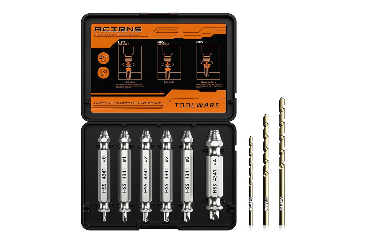 Amazon acirns Damaged Screw Extractor Set Credit: Amazon