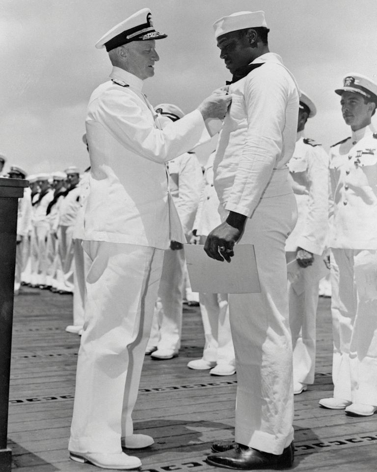 Doris Miller receiving the Navy CrossCredit: Bettmann Archive