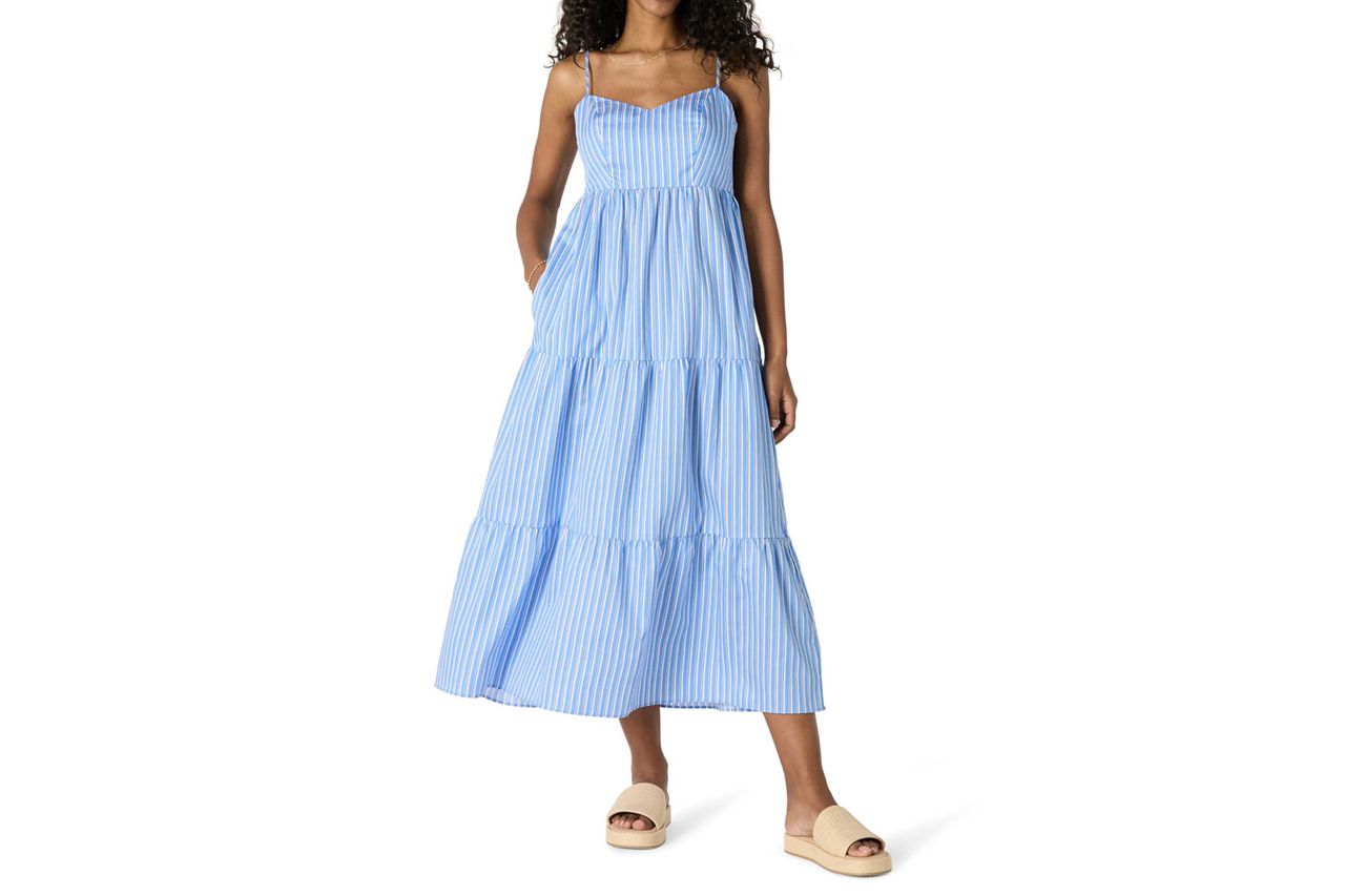 Amazon Essentials Women's Fit and Flare Empire Waist Maxi Dress Credit: Amazon