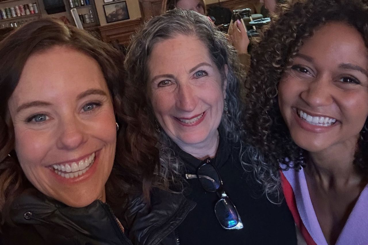 Ashley Williams, Peggy Shannon and Lindura on the set of ‘Much About Love’Credit: Ashley Williams/Instagram