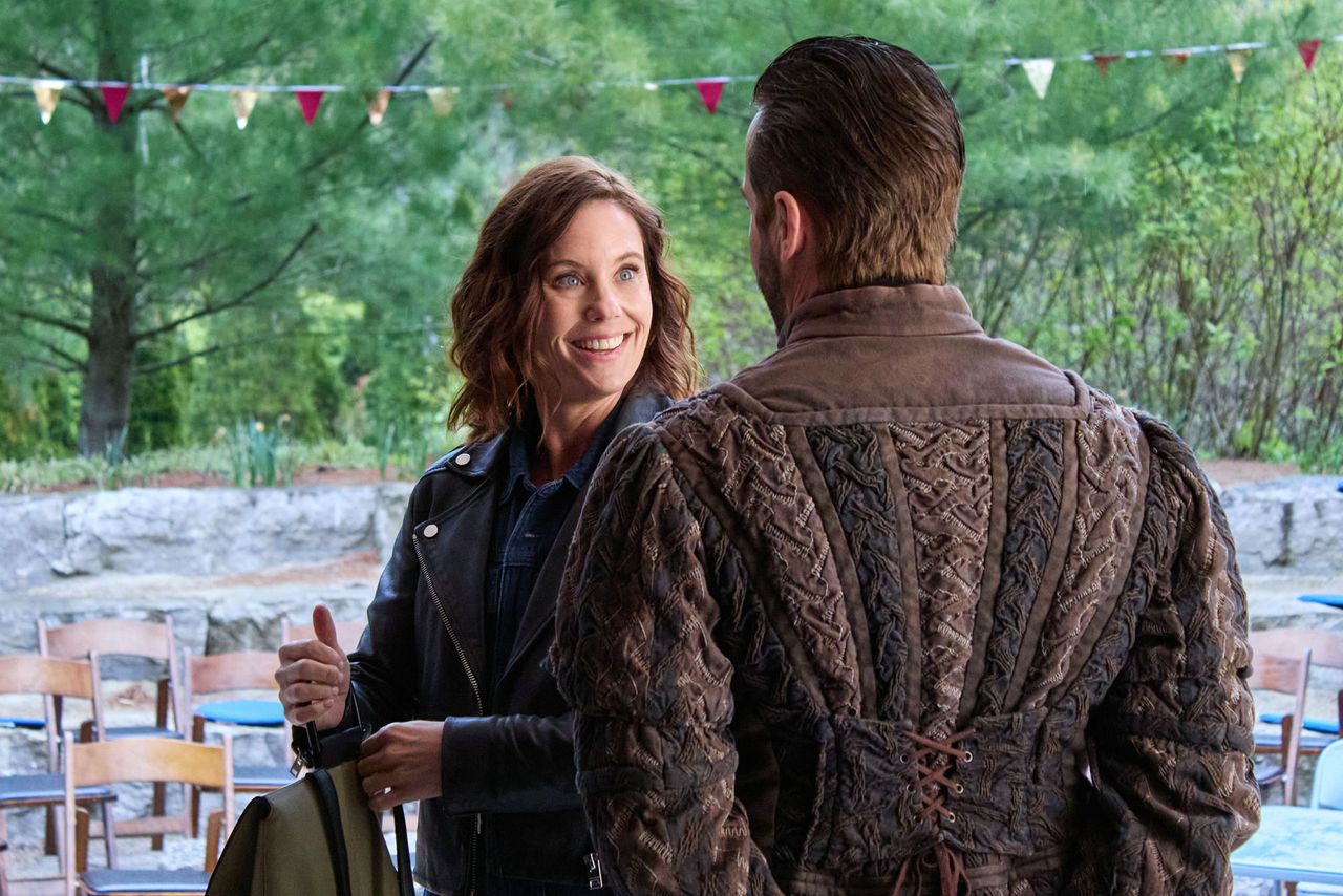 Ashley Williams and Niall Matter in Hallmark Channel’s ‘Much About Love’Credit: Hallmark Media/Oliver Martier