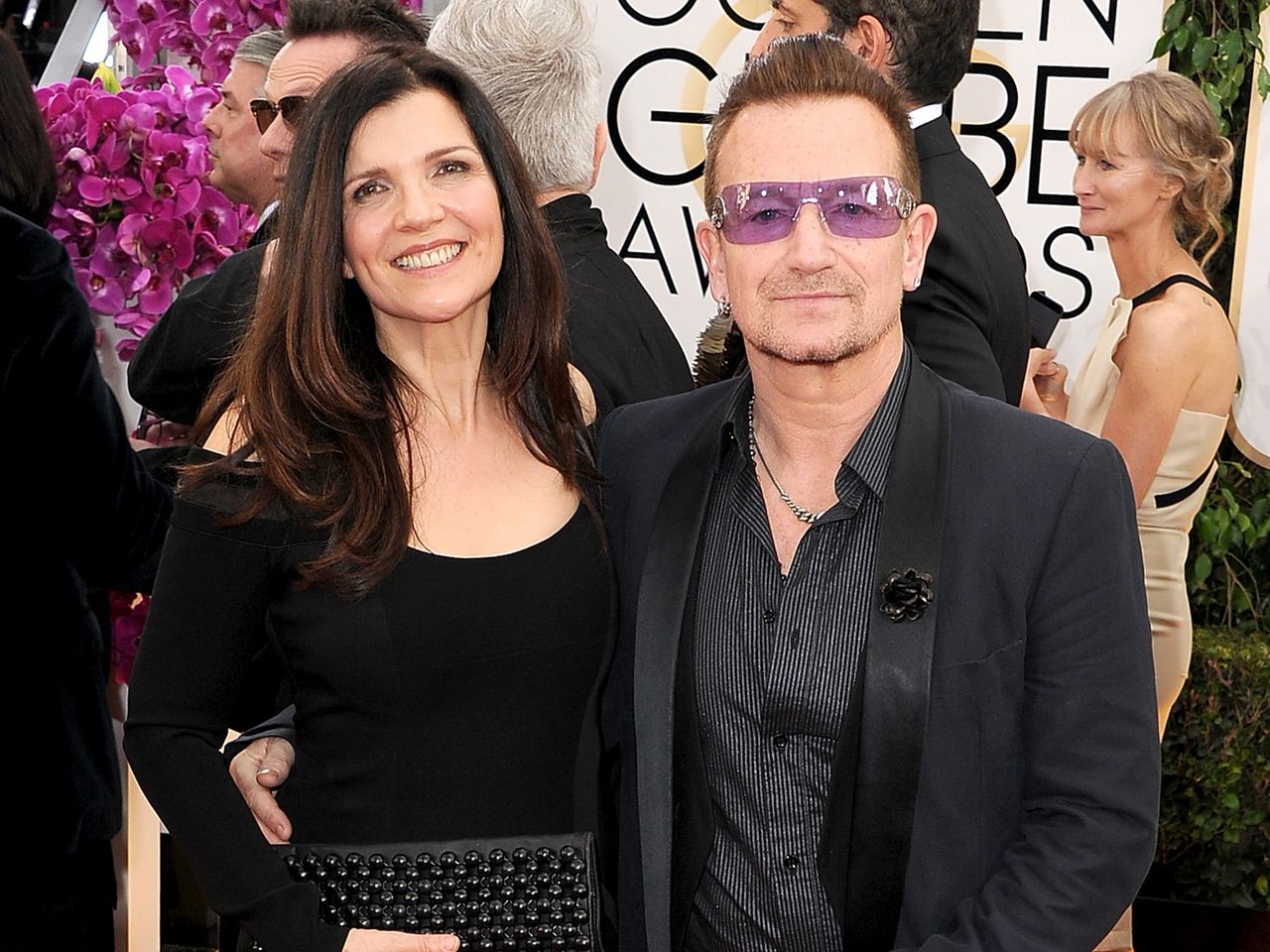 Alison Hewson attend the 71st Annual Golden Globe Awards held at The Beverly Hilton Hotel on January 12, 2014 in Beverly Hills, California Ali Hewson and Bono in 2014Credit: Steve Granitz/WireImage