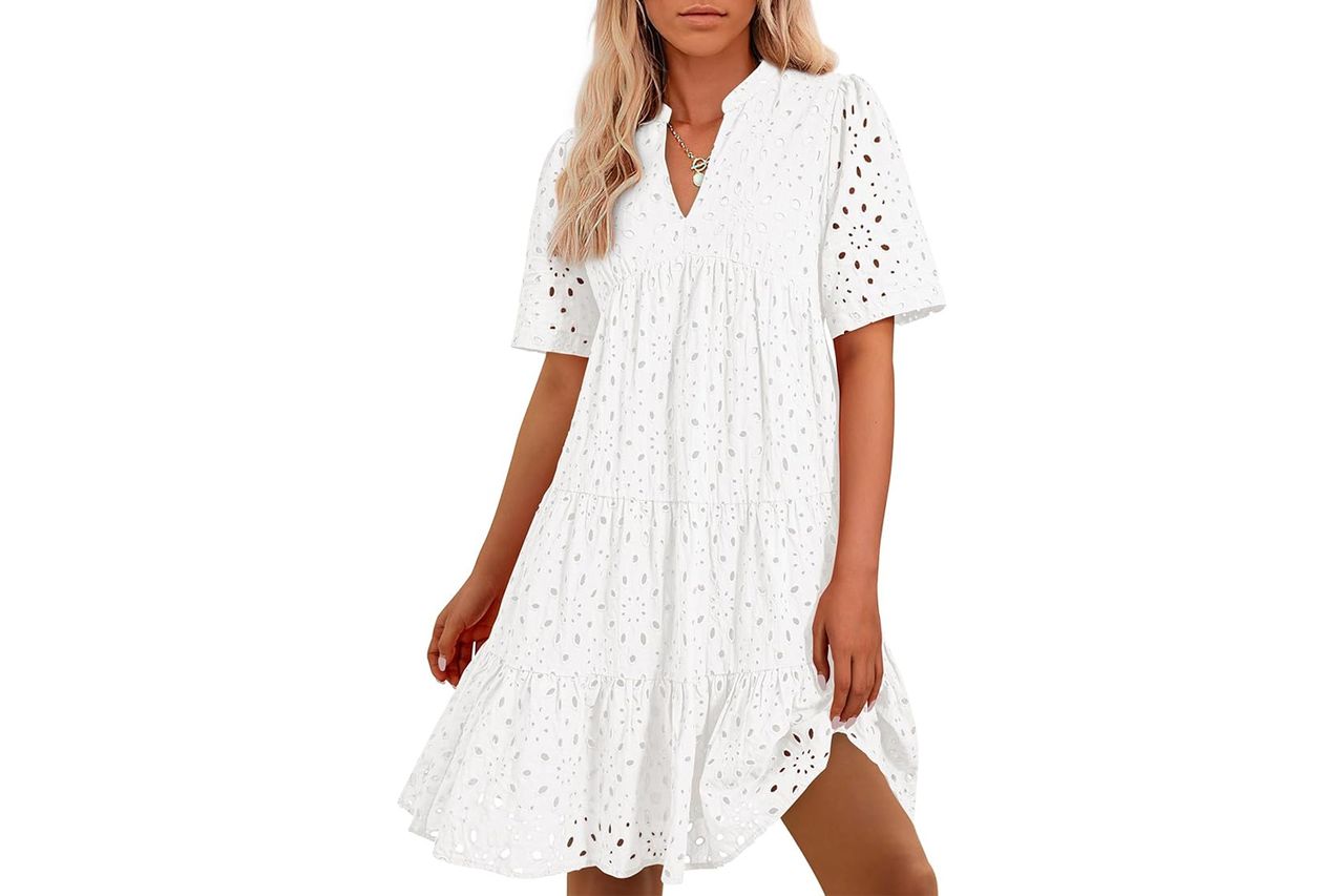 BTFBM Eyelet Boho Summer Dress Credit: Amazon