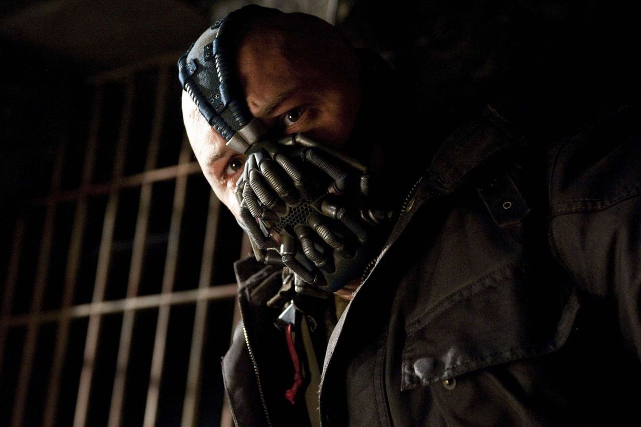 The Dark Knight Rises, Tom Hardy Tom Hardy as Bane in ‘The Dark Knight Rises’Credit: Moviestore/Shutterstock