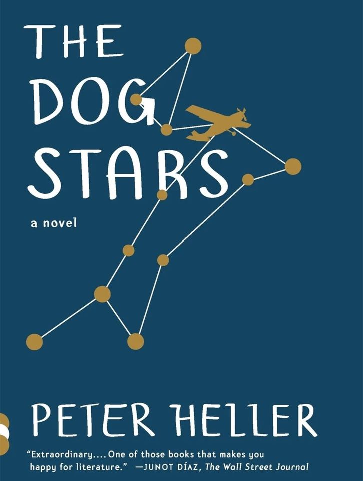 Cover of the book ‘The Dog Stars’ by Peter Heller featuring a constellation design with an airplane silhouetteCredit: Penguin Random House