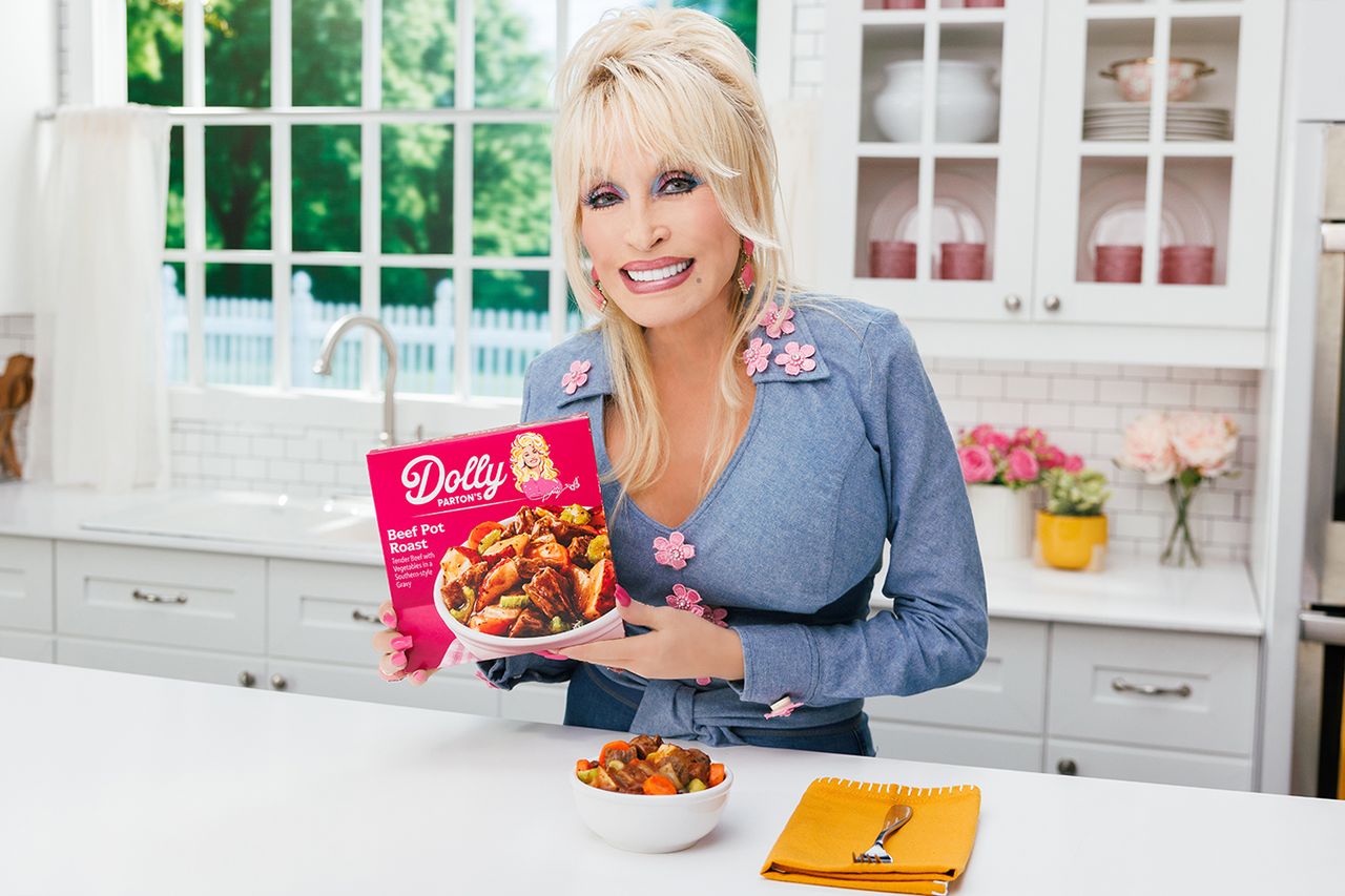 Dolly Parton's New Southern Frozen Meals Parton created a line of frozen mealsCredit: JB Rowland, courtesy of Dolly Parton