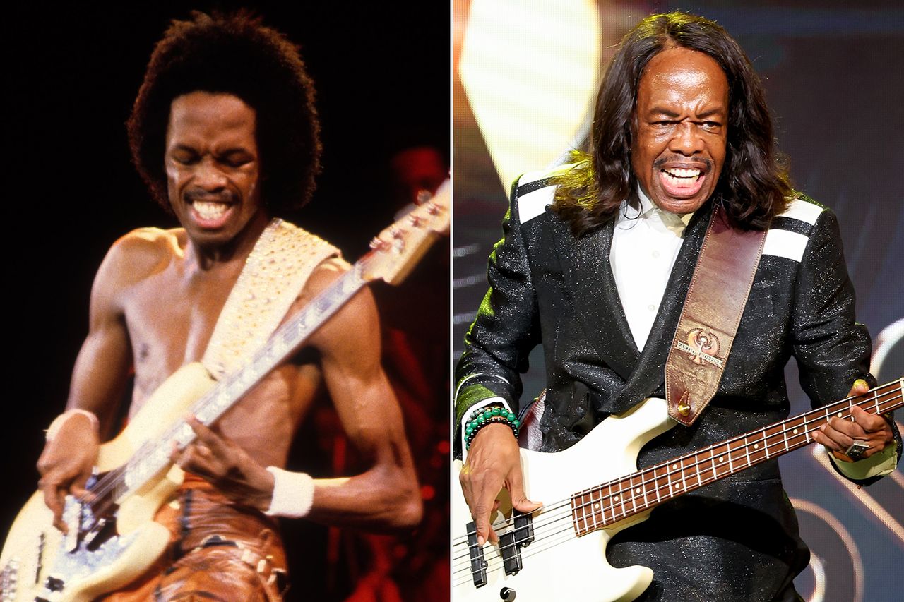 From left: Verdine White performs onstage in Oakland, Calif., on Dec. 1, 1979; Verdine White performs at the BMAC Gala in Beverly Hills, Calif., on Sept. 18, 2025Credit: Ed Perlstein/Redferns/Getty ; JC Olivera/Variety via Getty
