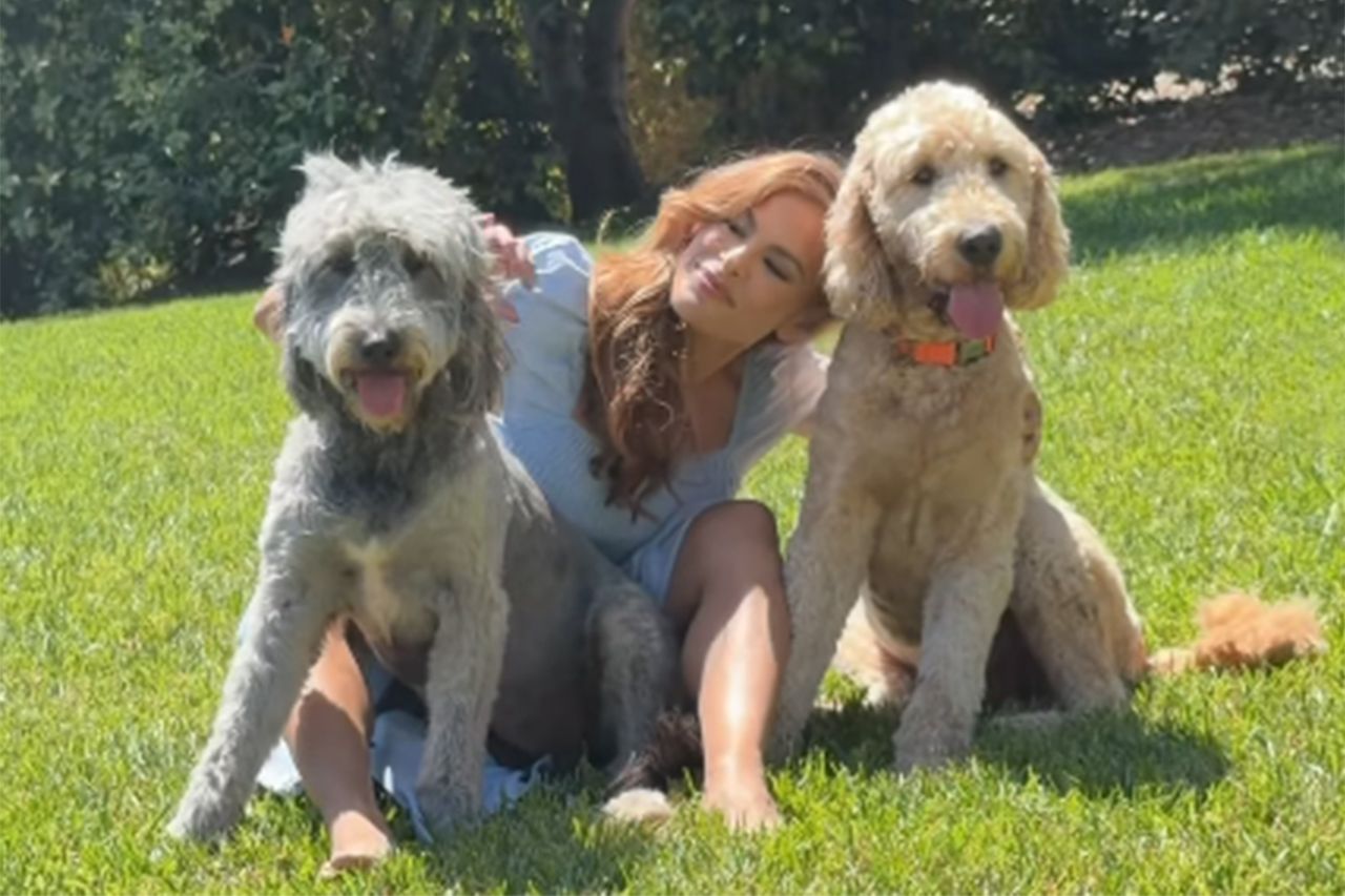 Eva Mendes with her dogs Magic and CharlieCredit: Eva Mendes/instagram