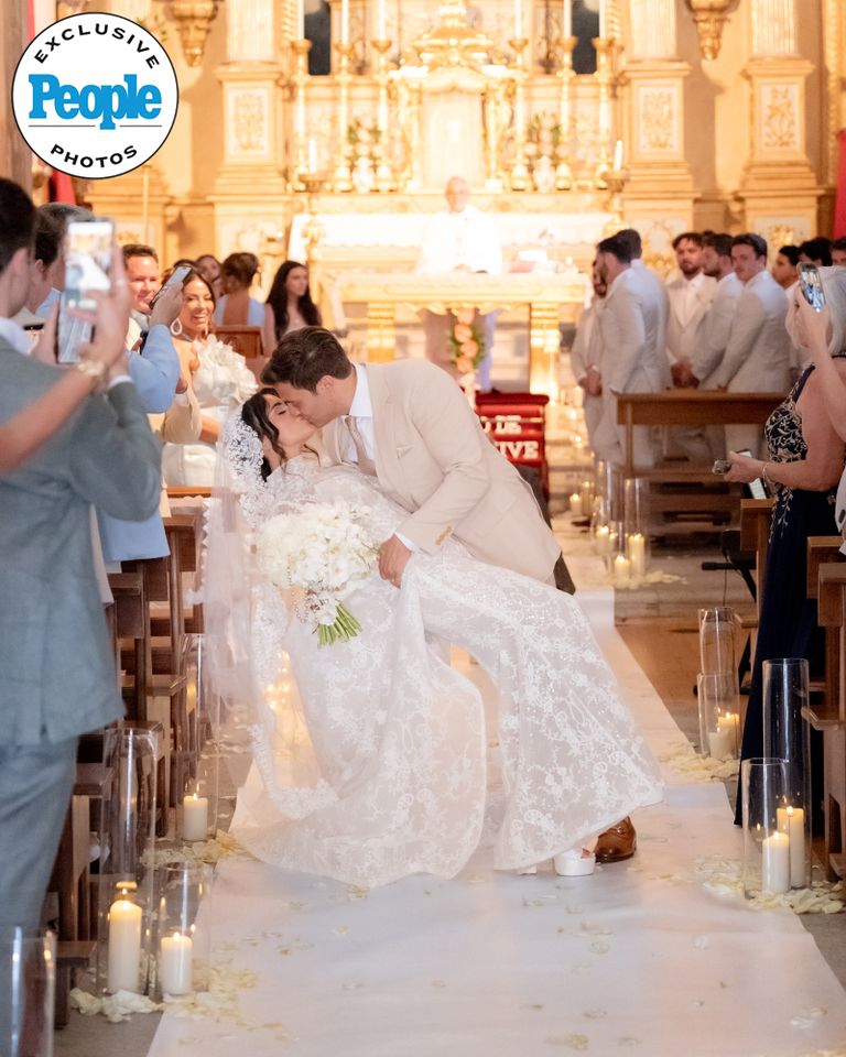 Frank Catania Jr. and bride Nicole at their wedding Frank Catania Jr. and Nicole PerrichoCredit: Michael Zennaro Photography