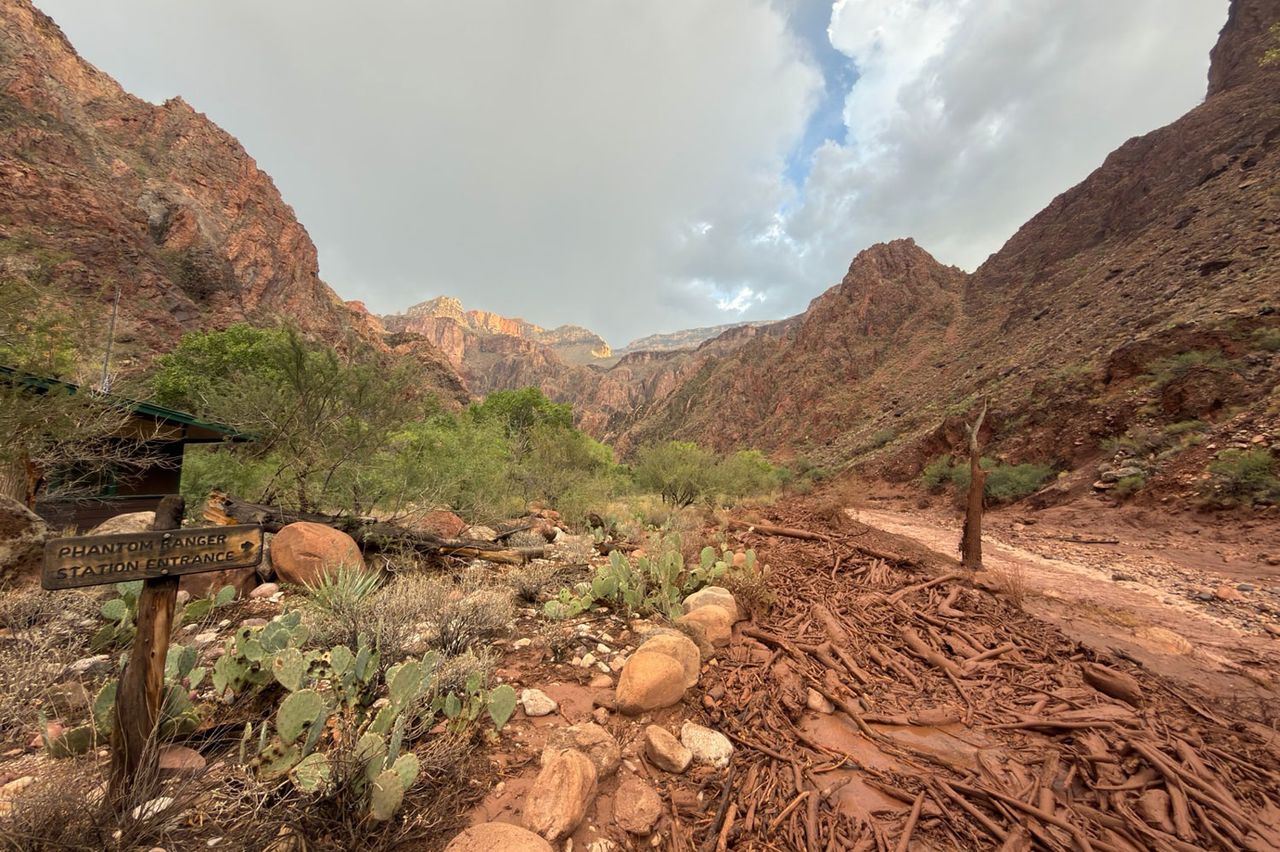 The aftermath of flash flooding that occured at Grand Canyon National Park on Aug. 29.Credit: GrandCanyonNPS/X