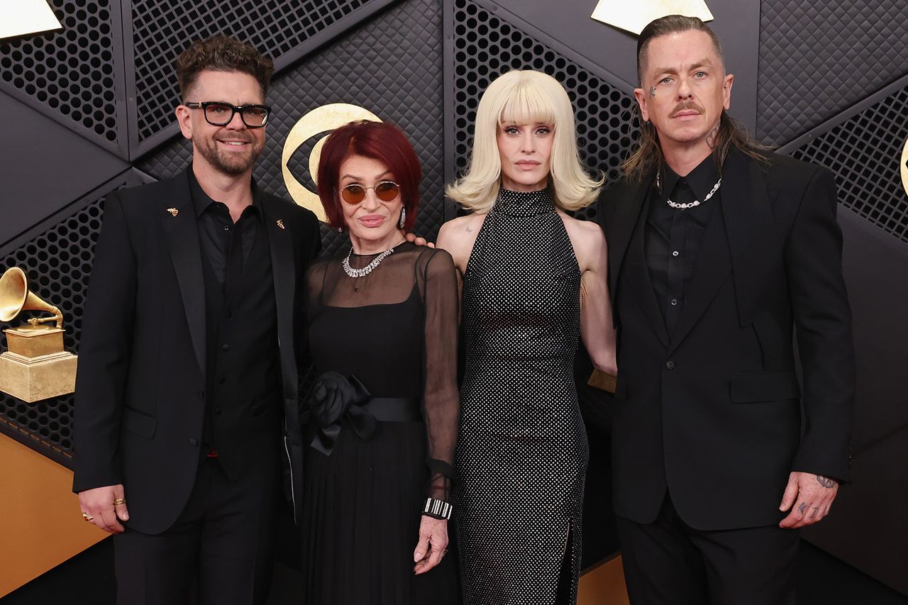 Jack Osbourne, Sharon Osbourne, Kelly Osbourne and Sid Wilson on February 01, 2026 in Los Angeles, California.Credit: John Shearer/Getty