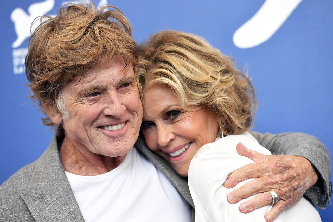 Jane Fonda and Robert Redford in 2017Credit: TIZIANA FABI/AFP via Getty