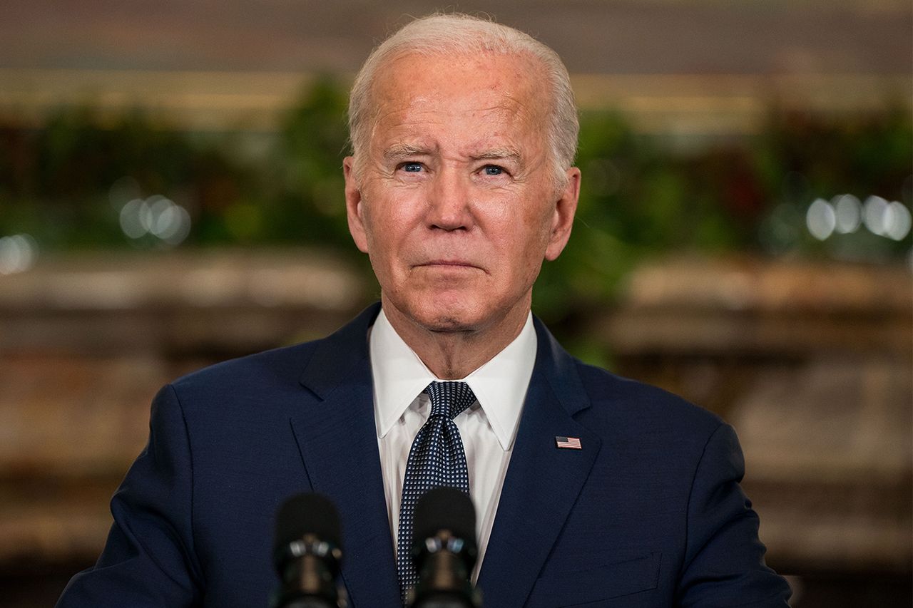 U.S. President Joe Biden delivers remarks at a news conference at the Filoli Estate on November 15, 2023 in Woodside, California. Joe Biden in 2023Credit: Kent Nishimura/Getty