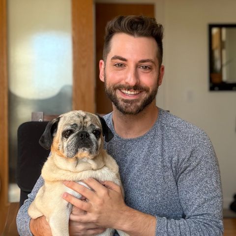 Jonathan and his pug MiltonCredit: Courtesy of Jonathan Graziano