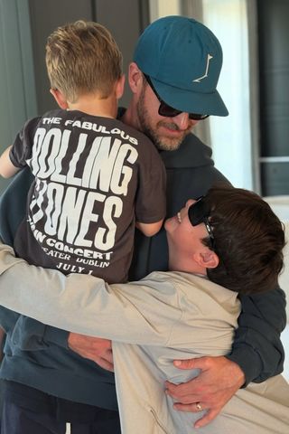 Justin Timberlake his kids Phineas Timberlake, Justin Timberlake, Silas TimberlakeCredit: Justin Timberlake/Instagram