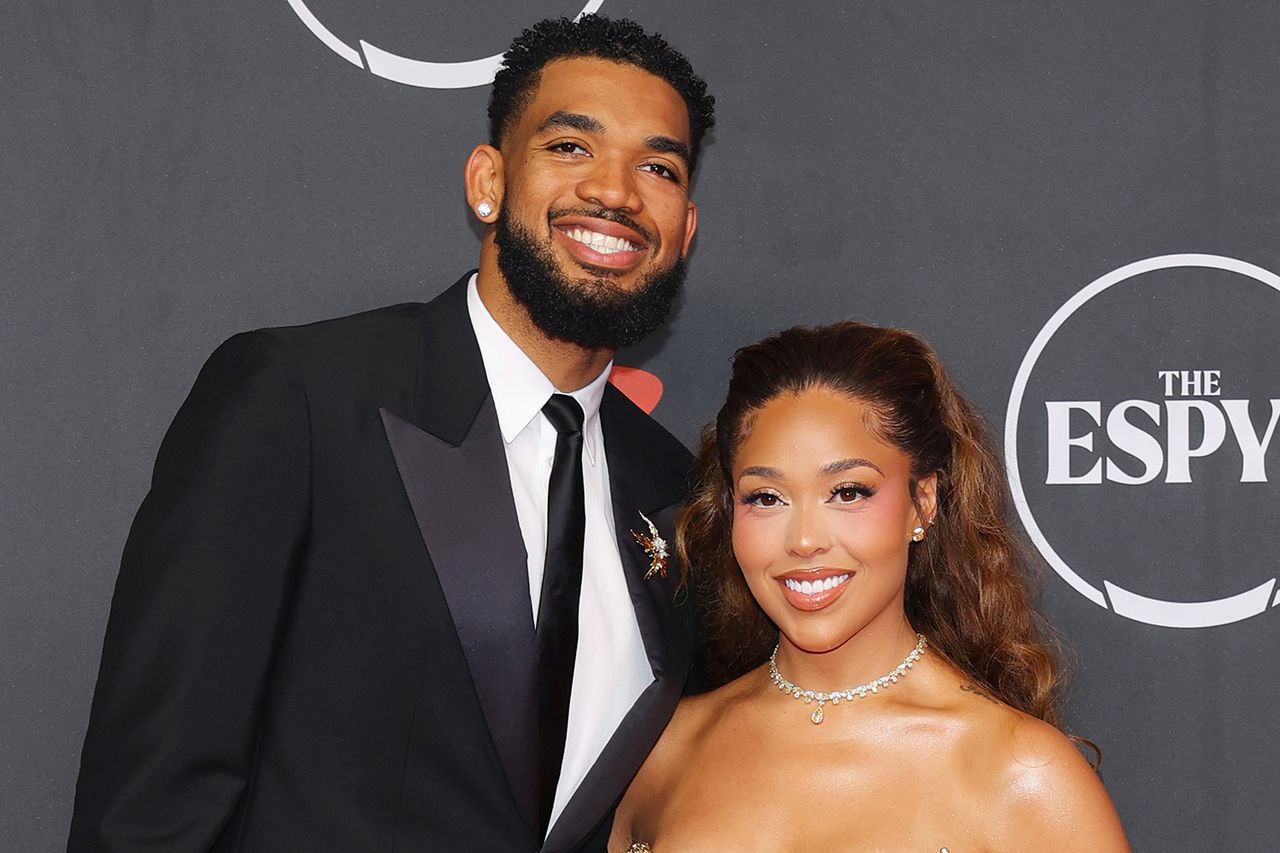 Karl-Anthony Towns and Jordyn Woods in July 2026Credit: Mike Coppola/Getty