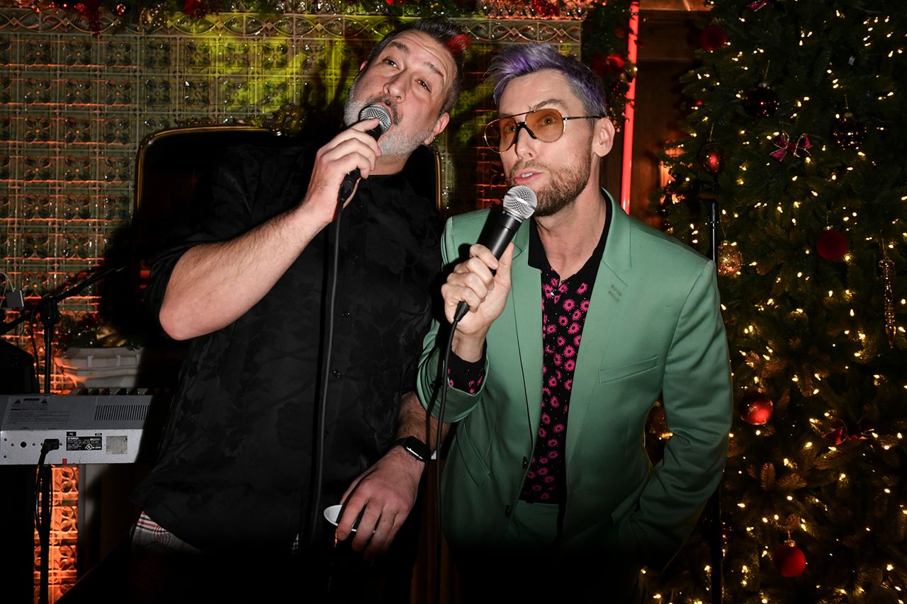 Joey Fatone and Lance Bass in New York City in December 2023.Credit: Craig Barritt/Getty Images for Bilt Rewards