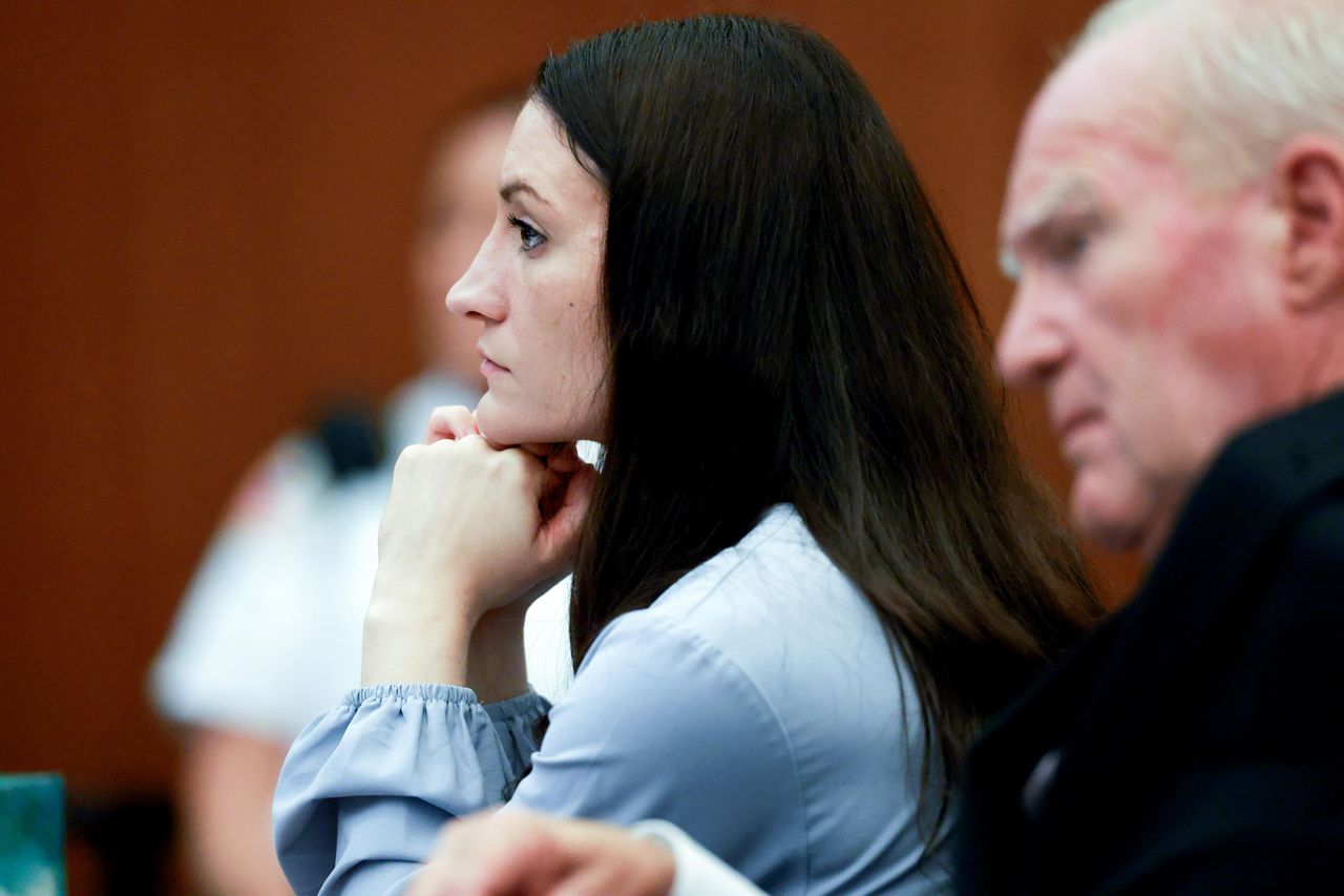 Lindsay Clancy sits next to her defense attorney, Kevin Reddington, during her murder trial at Plymouth Superior Court on August 11, 2026 Lindsay ClancyCredit: Jonathan Wiggs/The Boston Globe via Getty