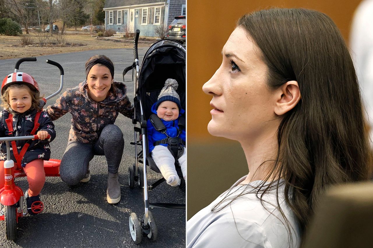 Lindsay Marie Clancy and her kids; Lindsay Clancy during her murder trial on July 20, 2026 in Plymouth, Mass.Credit: Facebook; Greg Derr/The Patriot Ledger via AP, Pool