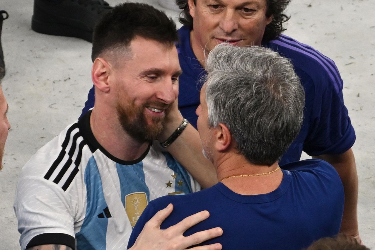 Lionel Messi with his father, Jorge Messi, in 2022Credit: Robert Michael/picture alliance via Getty