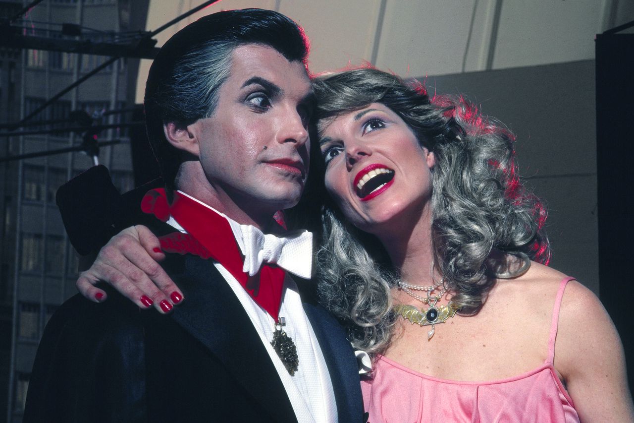 George Hamilton and Susan Saint James in ‘Love At First Bite.’Credit: Melvin Simon/Aip/Kobal/Shutterstock